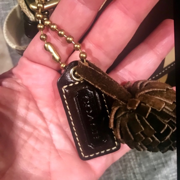 Auth Coach Scarf Print Cross Body/Shoulder Bag - Picture 9 of 9